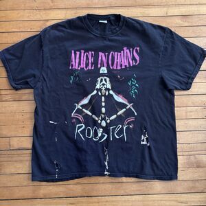 Alice In Chains Rooster black Comfort Colors  T shirt Size 3x 1990s Y2K Bleach